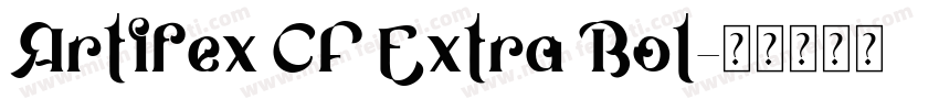 Artifex CF Extra Bol字体转换